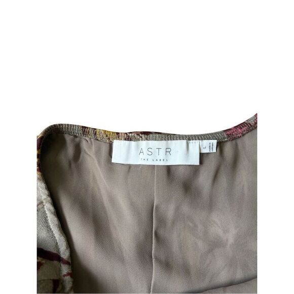 Astr The Label One Shoulder Mini Dress Multi Island Floral size L - Picture 4 of 10